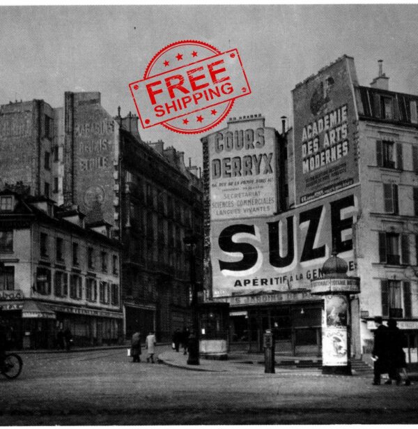 Brassai "Rue de Passy, Paris" c.1940 Vintage art book print