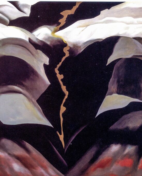 Georgia O’Keeffe “Black Place – III / Pelvis with Blue” 1944 Two-sided