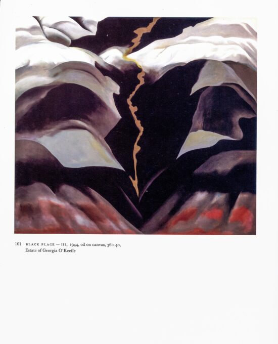 Georgia O’Keeffe “Black Place – III / Pelvis with Blue” 1944 Two-sided