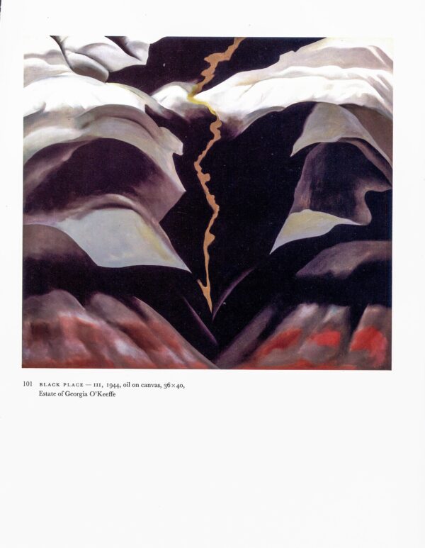 Georgia O'Keeffe "Black Place - III / Pelvis with Blue" 1944 Two-sided - Image 2