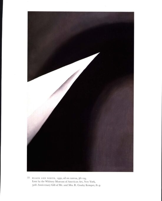 Georgia O’Keeffe “Jack in the Pulpit / Black and White” Two-sided vintage art print