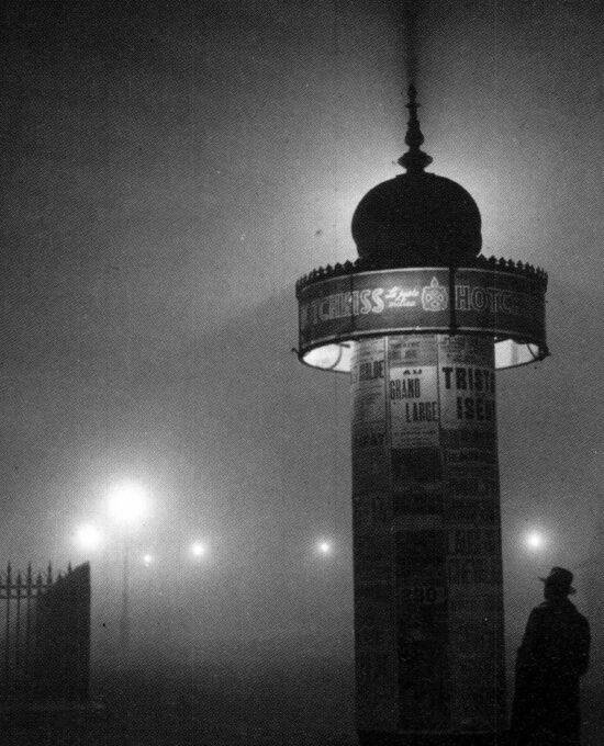 Brassai “Avenue de l’Observatoire, Paris” 1933 Vintage art book print Street photography