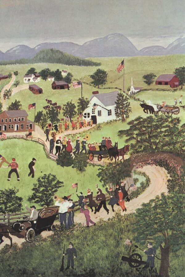 Grandma Moses Vintage book page "July Fourth" - Image 2
