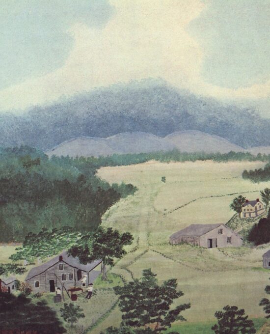 Grandma Moses Vintage print “First Wagon on Cambridge Pike”