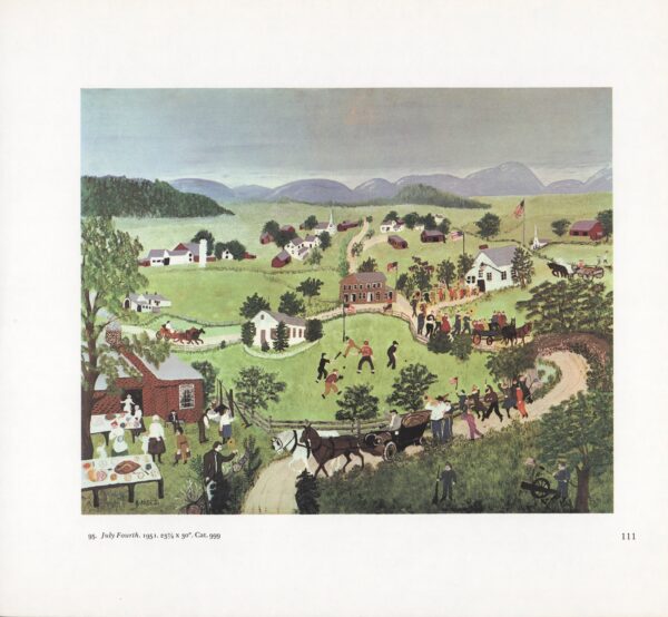 Grandma Moses Vintage book page "July Fourth" - Image 3