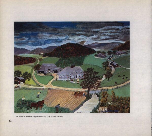 Grandma Moses Vintage print "Home of Hezekiah in 1800, No.4" - Image 3