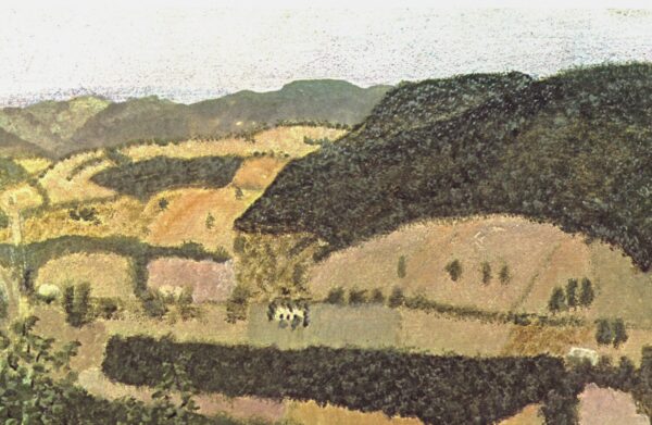 Grandma Moses "Black Horses" 1942 Vintage book page 13 x 12" - Image 2