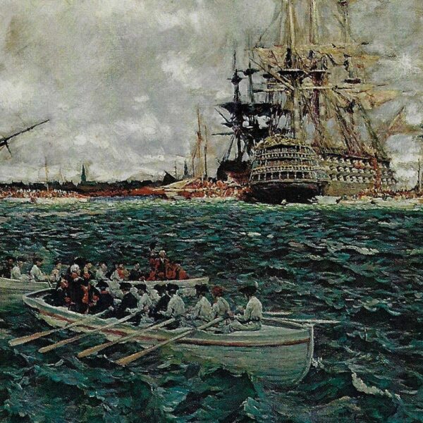 Howard Pyle Of the Brandywine Artists "The evacuation of Charleston by the British, 12/14/1782"  The Story of the Revolution - Image 2