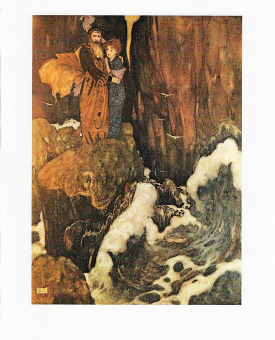 Edmund Dulac ‘The Tempest’ Illustration: Vintage Book Page