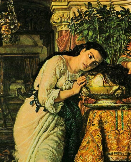 Isabella and the Pot of Basil 1867 print William Holman Hunt