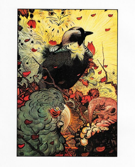 Edward Detmold ‘The Vain Jackdaw’ Print: Aesop Fables Art