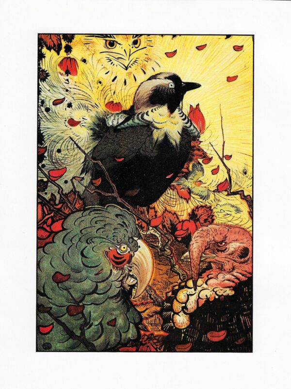 Edward Detmold 'The Vain Jackdaw' Print: Aesop Fables Art