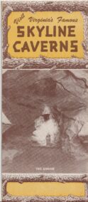 Virginia Skyline Caverns souvenir brochure & roadmap c.1957