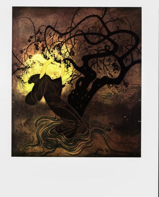 Edmund Dulac “The Buried Moon” Vintage Book Plate [1916]