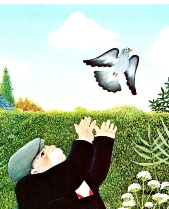 Vintage Reg Cartwright Art Print: The Pigeon Fancier, 1972