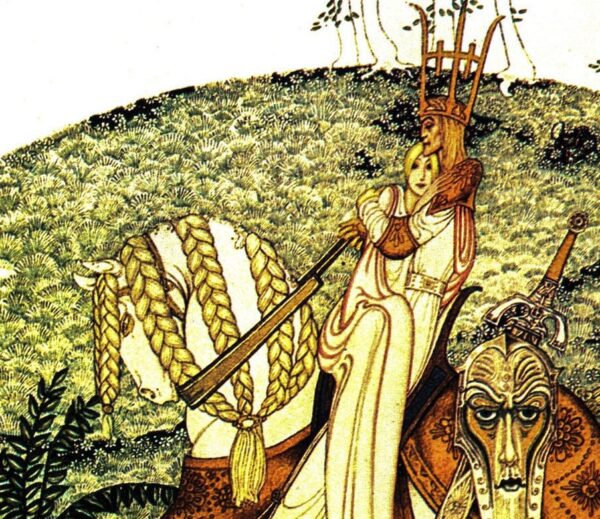 Kay Nielsen Art Nouveau Print: Vintage Illustration, 1914 Book Plate - Image 2