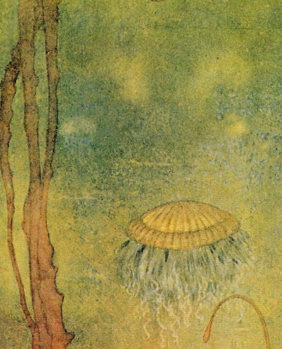 Edmund Dulac ‘The Tempest’ Anglerfish Print: Shakespeare Vintage Art