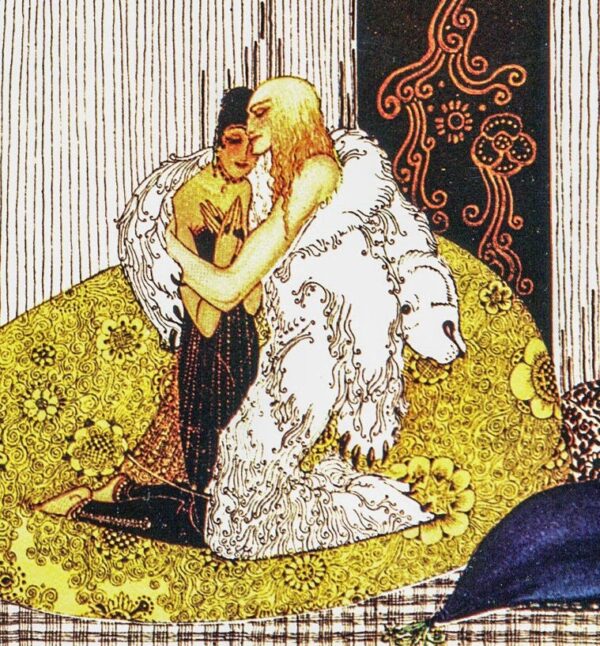 Kay Nielsen "The Lad in the Bear's Skin" Vintage Art Print (1914)