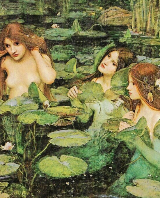 Hylas and the Nymphs Vintage Art Print – John William Waterhouse