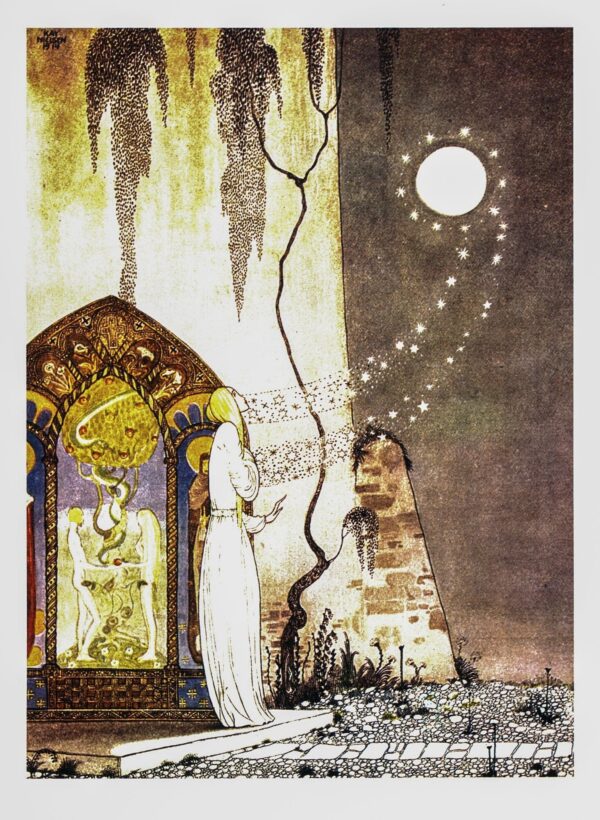 Kay Nielsen "The Lassie and Her Godmother" Vintage Art Print