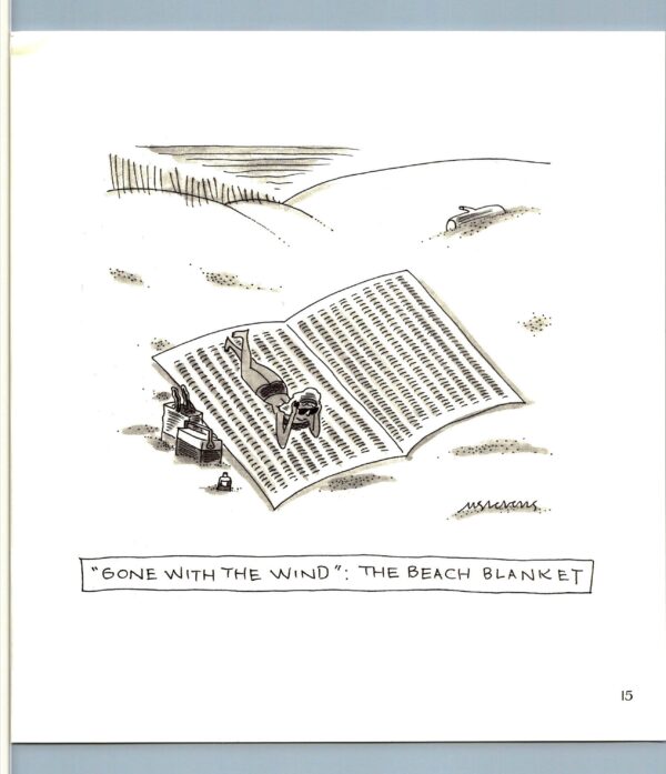 For the library "Gone With The Wind: The Beach Blanket" Vintage book page - Image 2