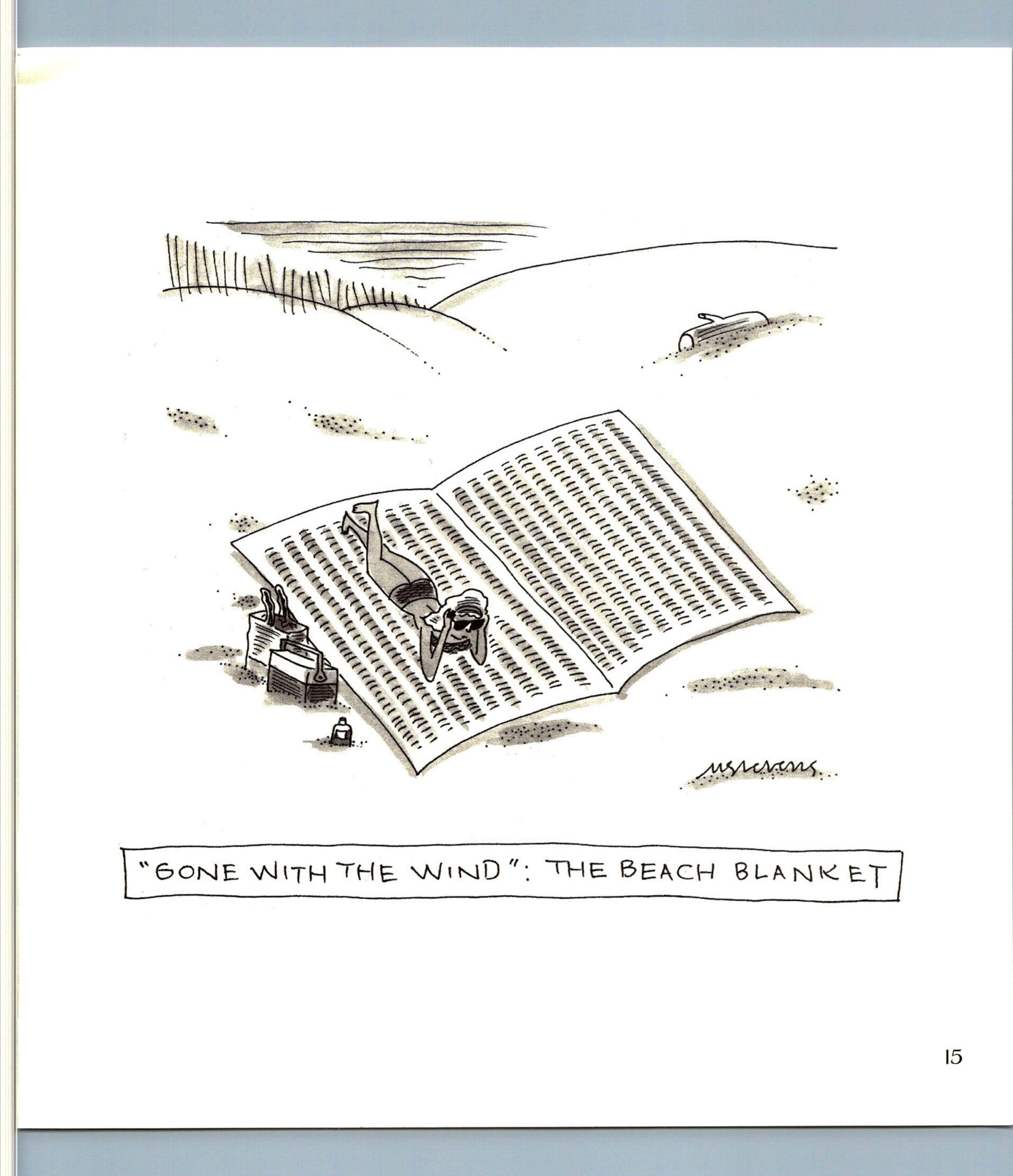 For the library "Gone With The Wind: The Beach Blanket" Vintage book page - Image 2