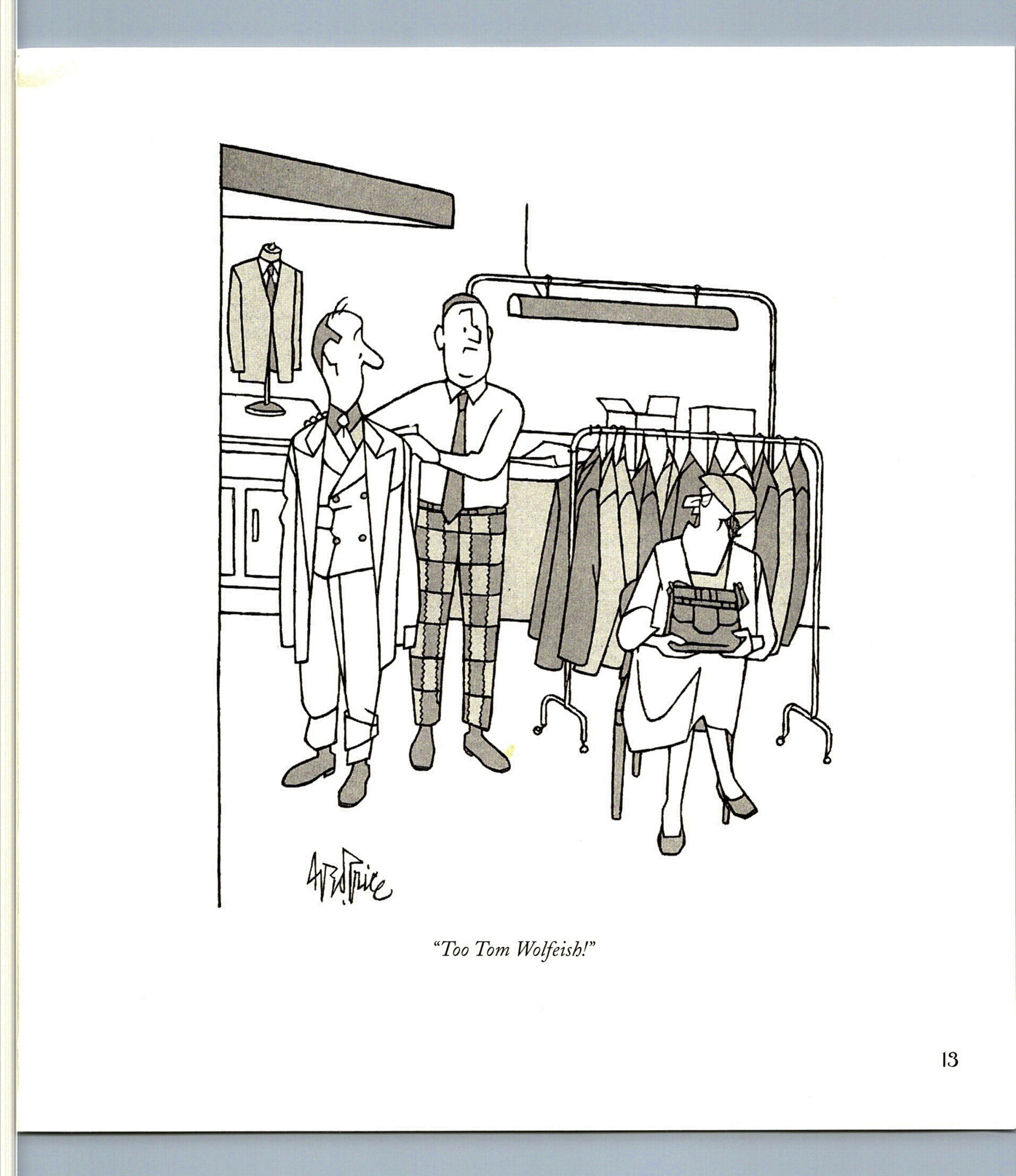 For the library "Too Tom Wolfish!" Vintage book page - Image 2