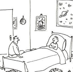 Literary Humor art "It's a bedtime story..." Vintage book page