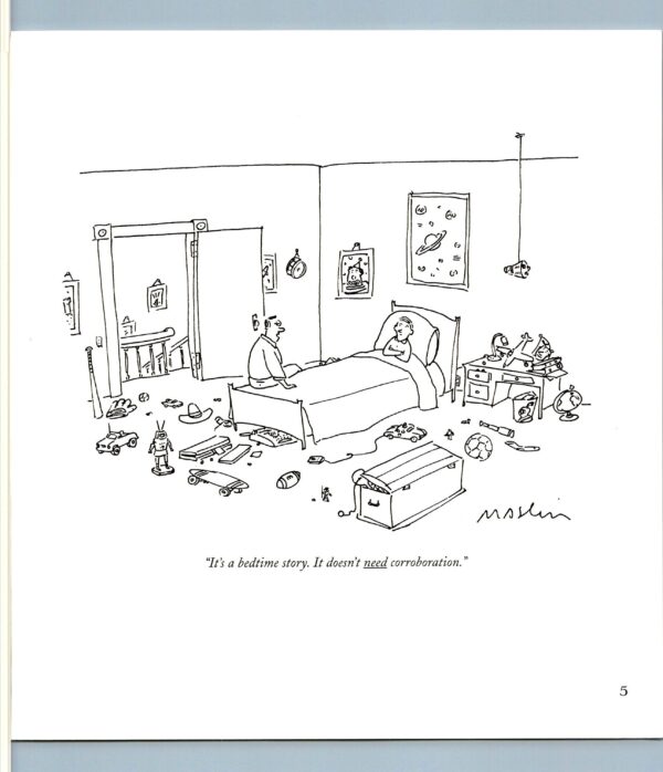 Literary Humor art "It's a bedtime story..." Vintage book page - Image 2