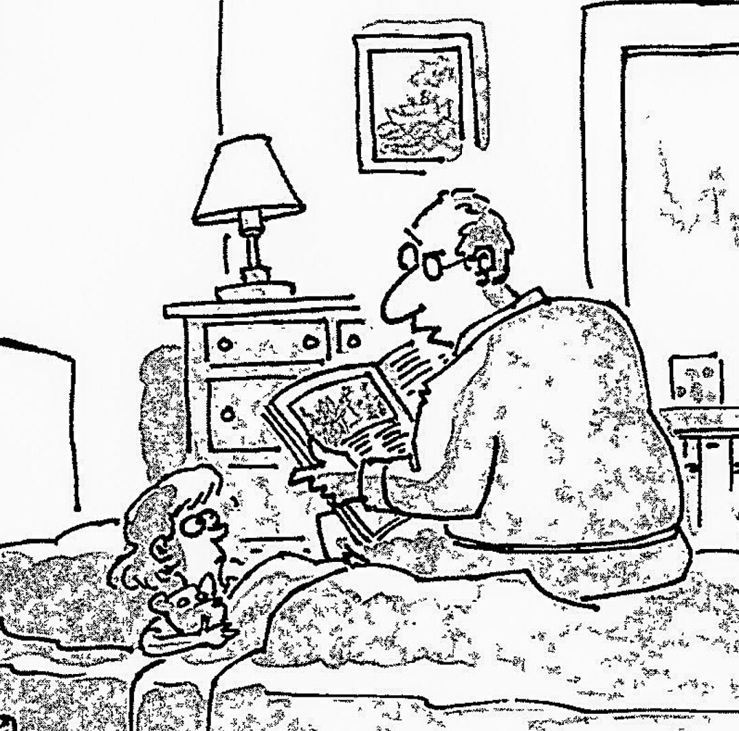 Jack Ziegler Vintage Humor Art Print: Book Lover Gift
