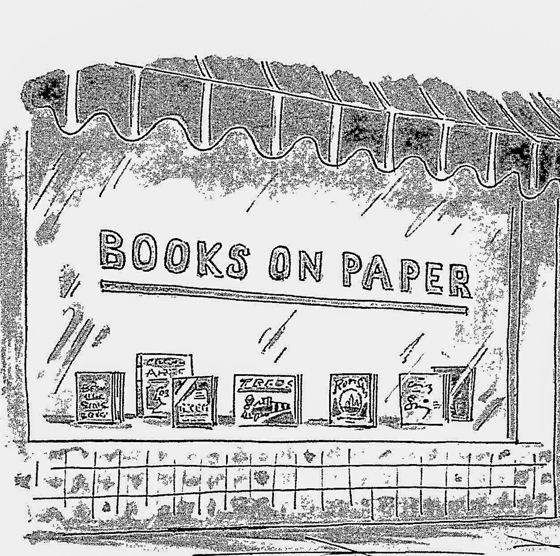 Mike Twohy 'Books on Paper' Vintage New Yorker Cartoon Art