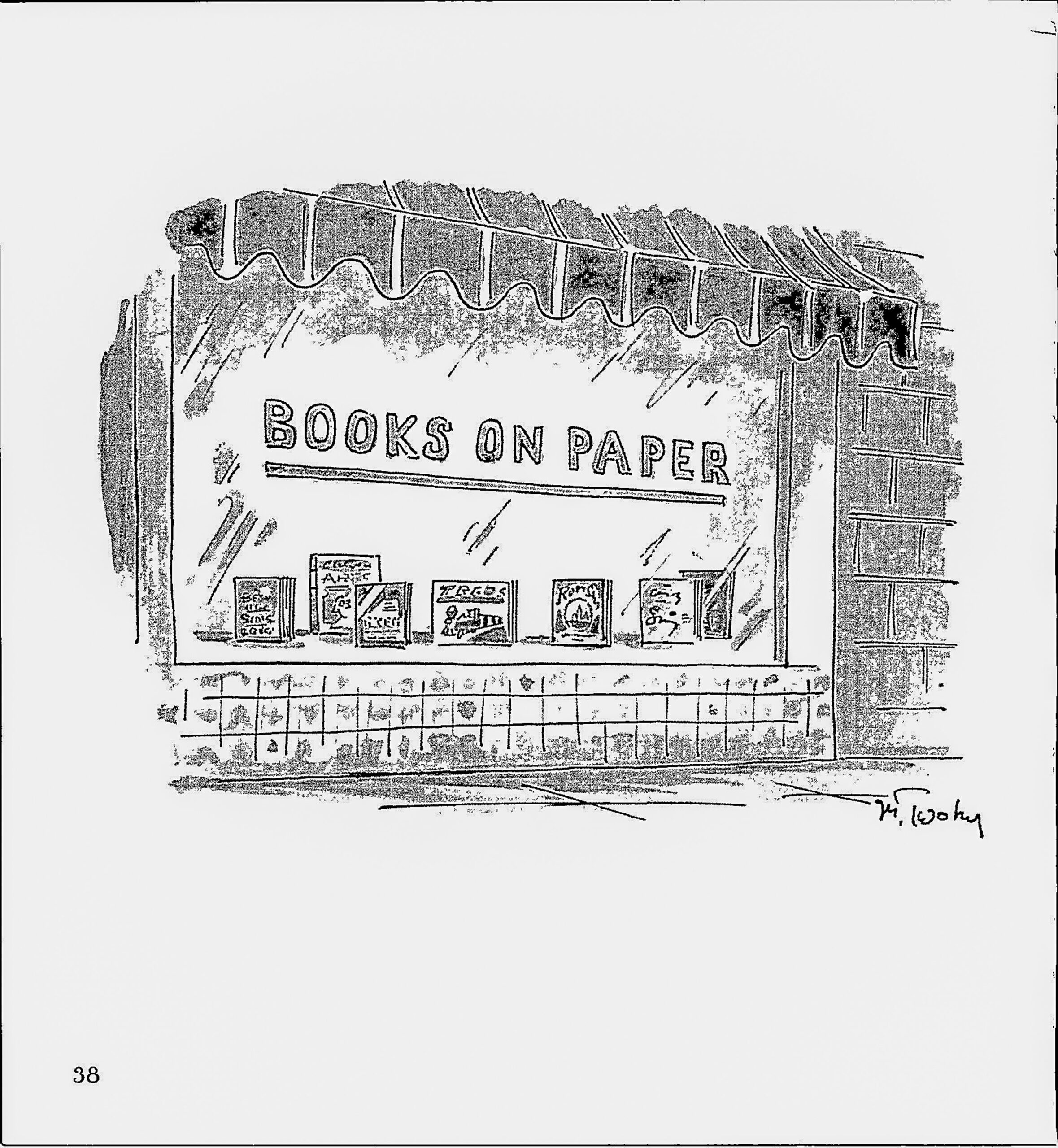 Mike Twohy 'Books on Paper' Vintage New Yorker Cartoon Art - Image 2