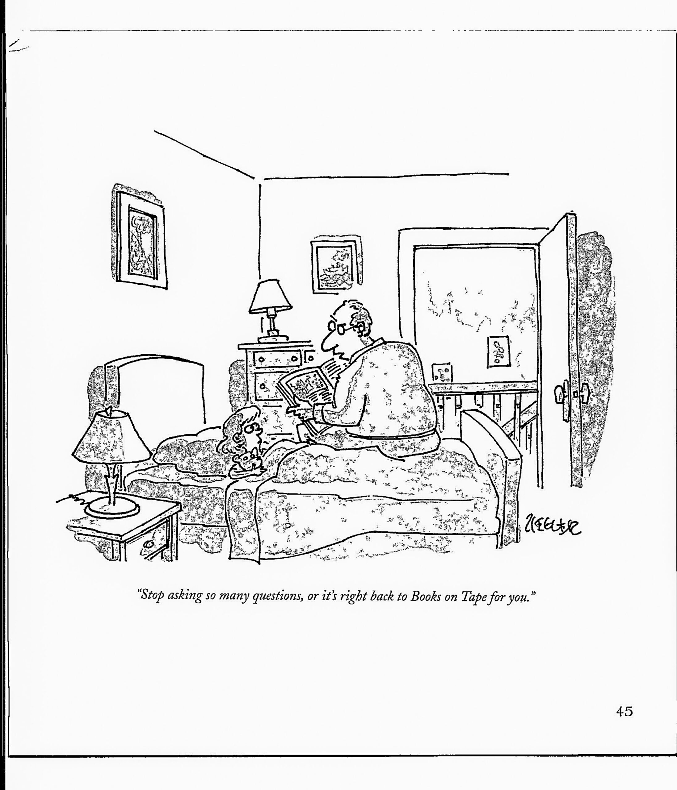 Jack Ziegler Vintage Humor Art Print: Book Lover Gift - Image 3