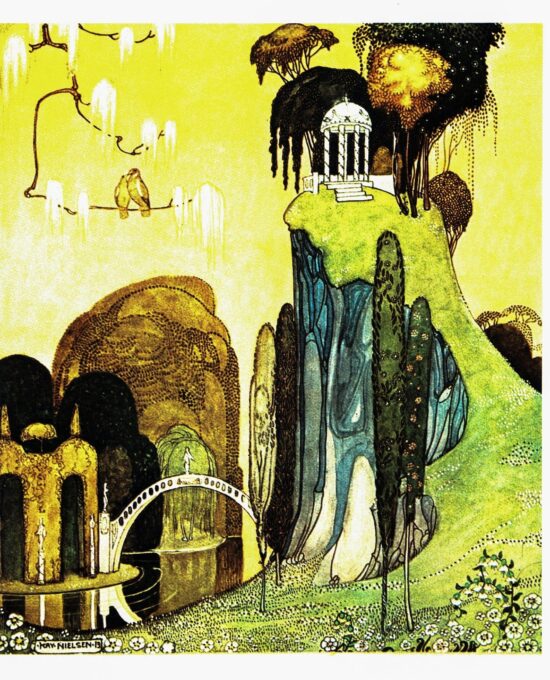 Kay Nielsen Art Nouveau Print: Vintage Book Plate Illustration