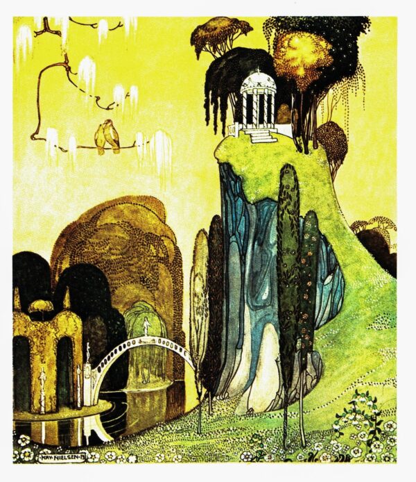 Kay Nielsen Art Nouveau Print: Vintage Book Plate Illustration
