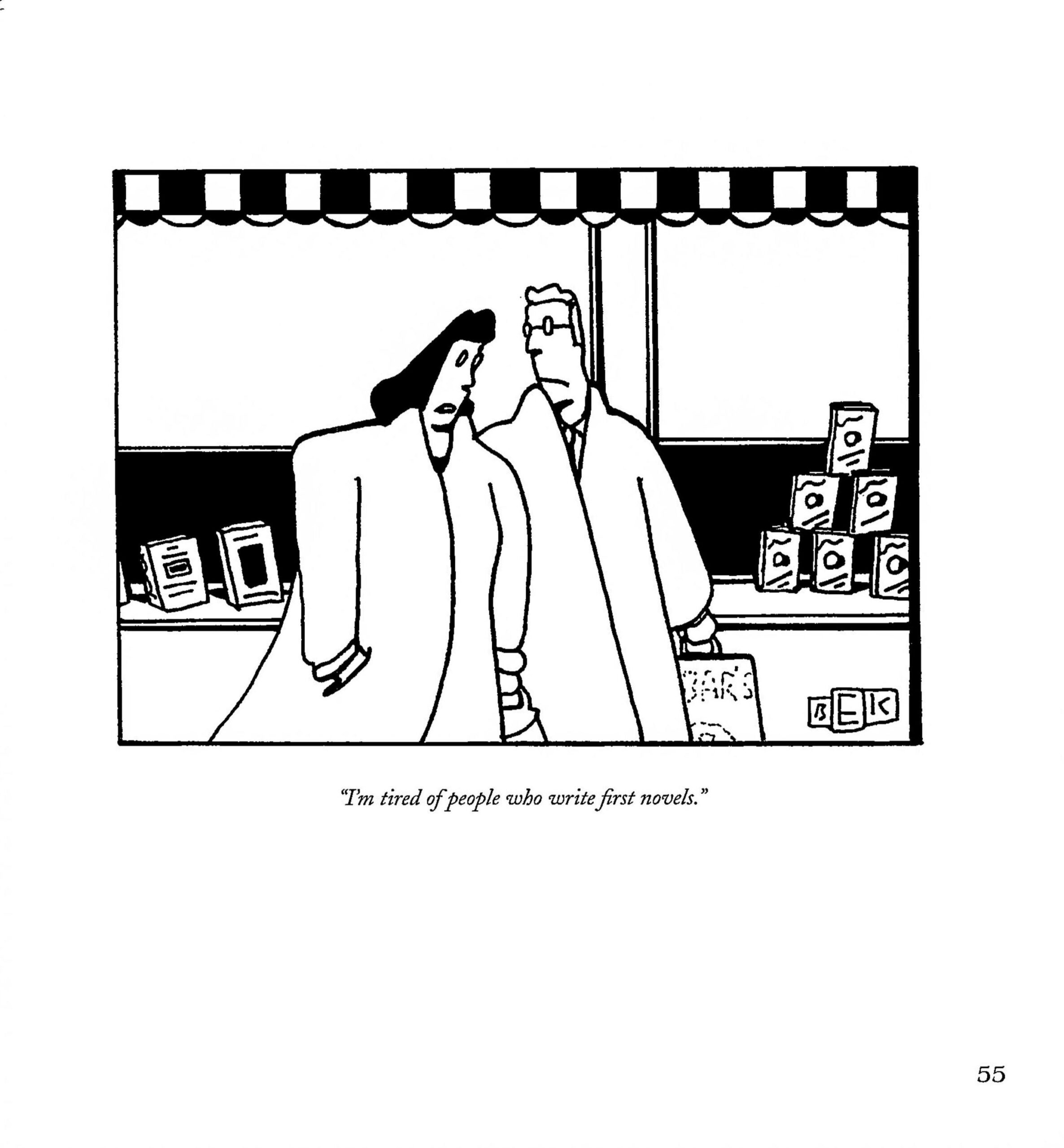 Bruce Eric Kaplan Humor Print: Vintage Literary Art Page - Image 2