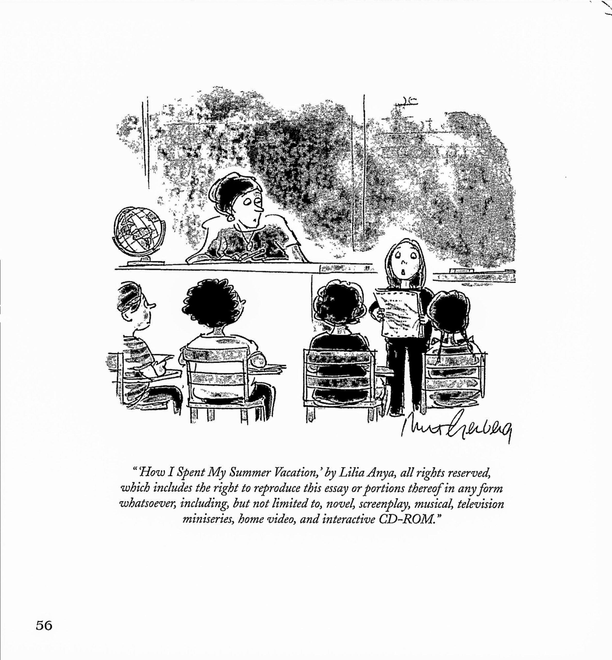 Bruce Eric Kaplan Humor Print: Vintage Literary Art Page - Image 3