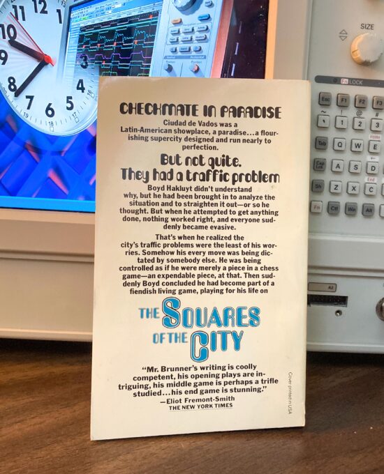 Sci-Fi Chess Novel: The Squares of the City by John Brunner, 1978 Edition