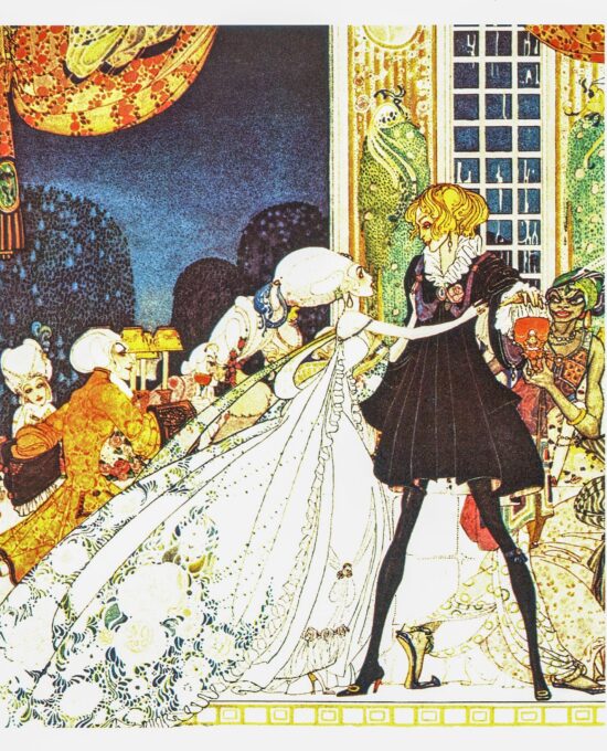 Kay Nielsen Art Nouveau Print: Princess Illustration, Vintage Book Plate