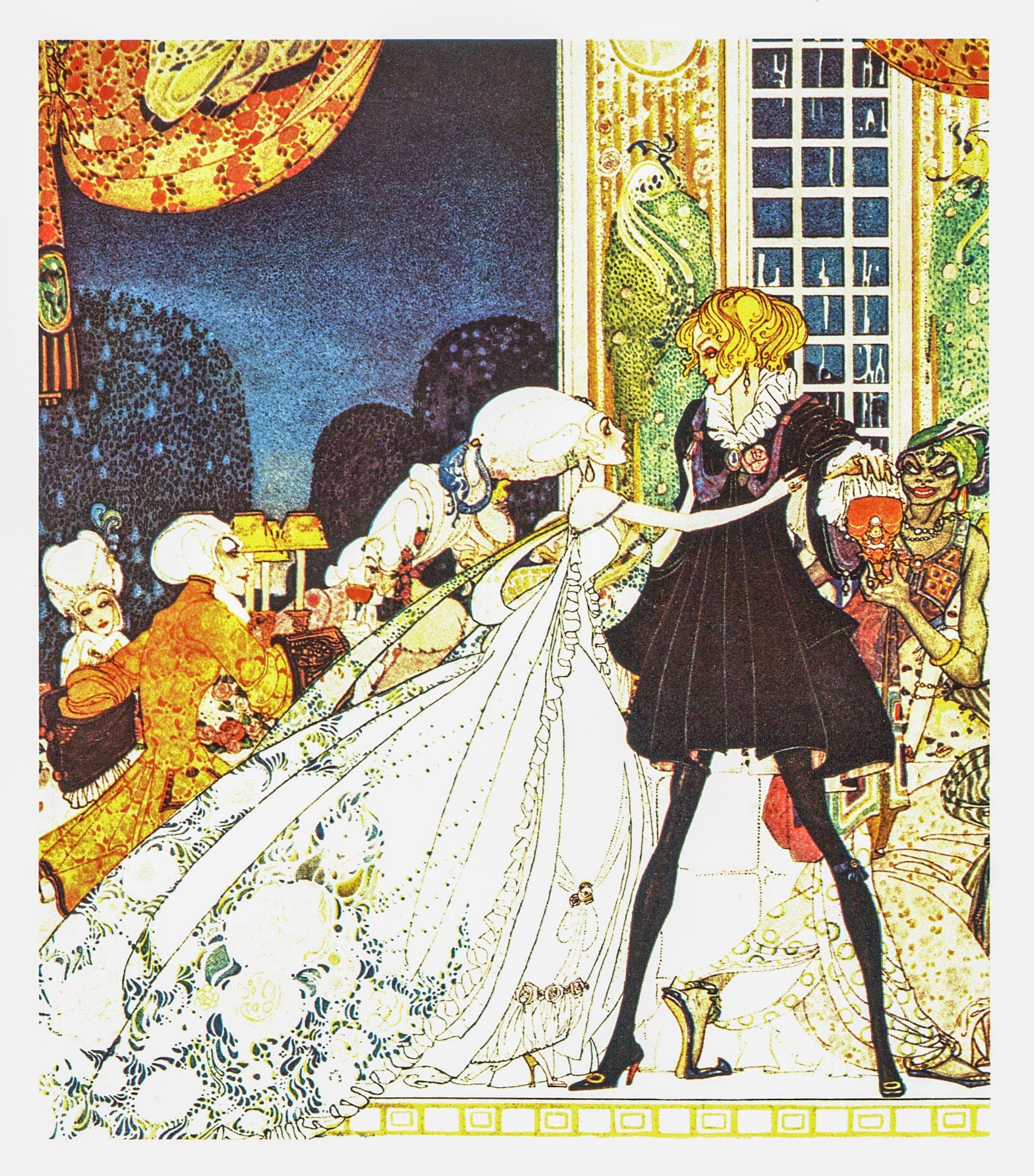 Kay Nielsen Art Nouveau Print: Princess Illustration, Vintage Book Plate