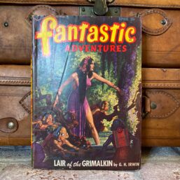 Vintage fantasy science fiction pulp magazine Fantastic Adventures April 1948