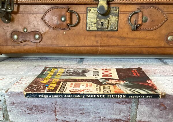 Astounding Science Fiction February 1956 Robert Heinlein Serial - Image 3