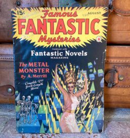 Vintage fantasy science fiction pulp magazine Famous Fantastic Mysteries w- Fantastic Novels August 1941
