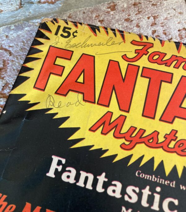 Vintage fantasy science fiction pulp magazine Famous Fantastic Mysteries w- Fantastic Novels August 1941 - Image 5