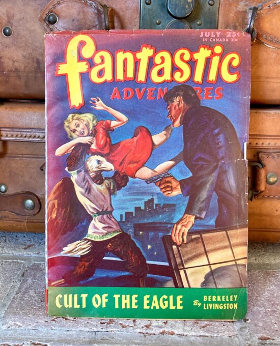Vintage fantasy science fiction pulp magazine Fantastic Adventures July 1946