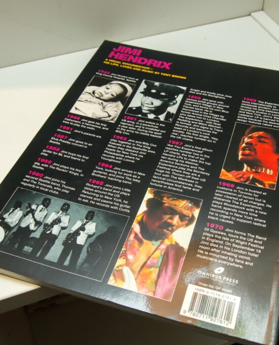 Jimi Hendrix Visual Documentary: 1992 First Edition Softcover Book