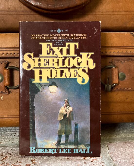 Mystery novel “Exit Sherlock Holmes” 1979 vintage paperback Robert Lee Hall