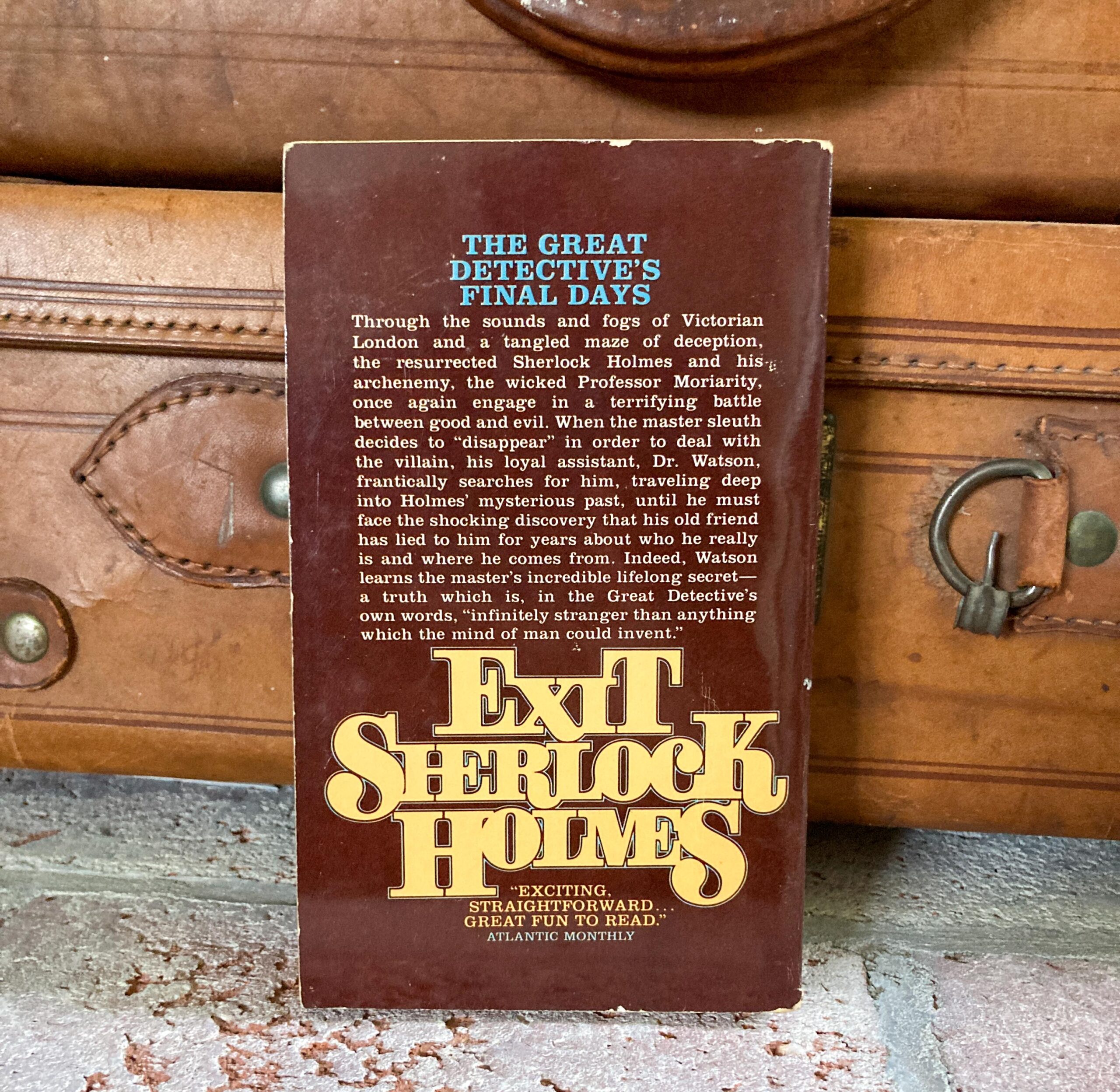 Mystery novel "Exit Sherlock Holmes" 1979 vintage paperback Robert Lee Hall - Image 2