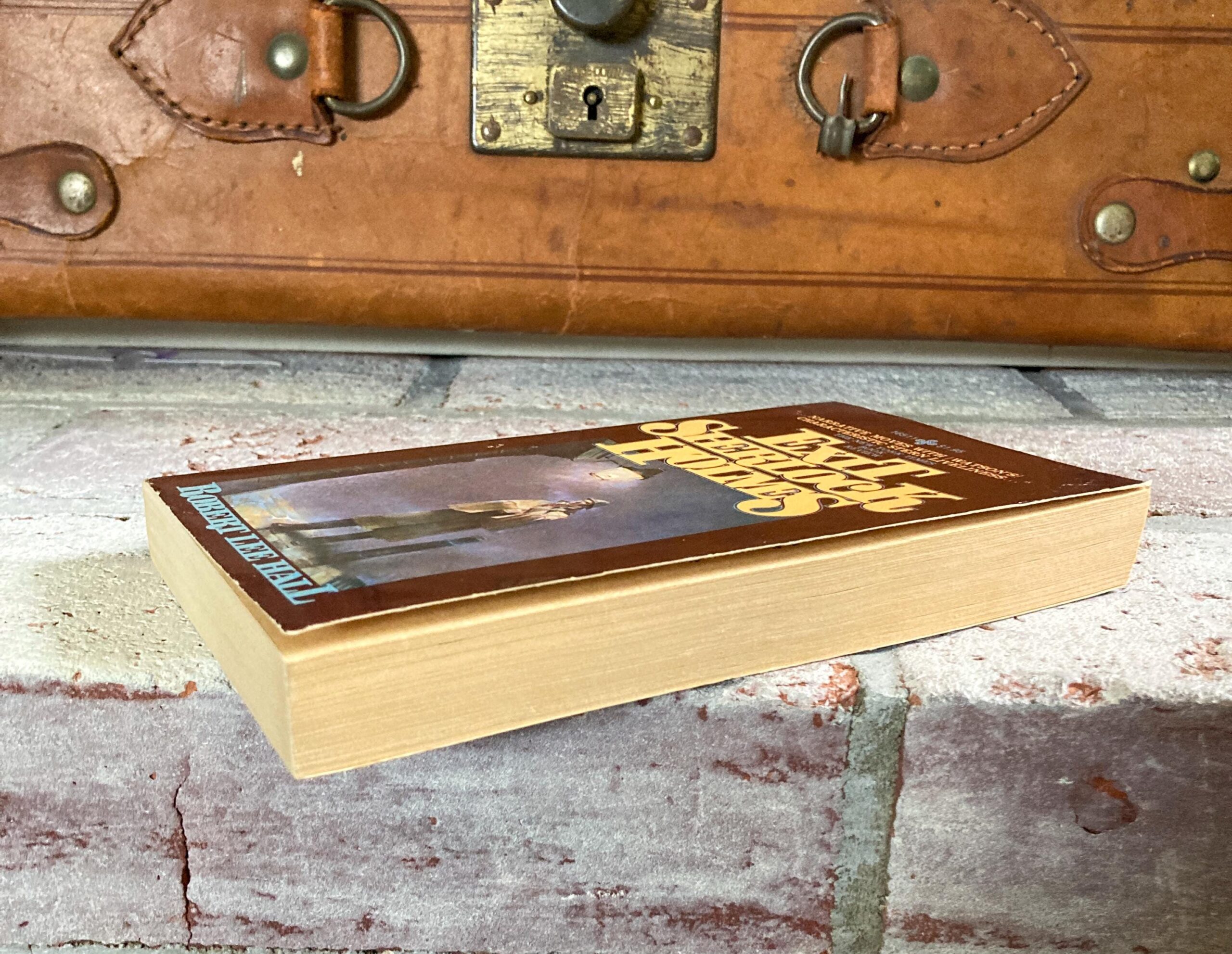 Mystery novel "Exit Sherlock Holmes" 1979 vintage paperback Robert Lee Hall - Image 4