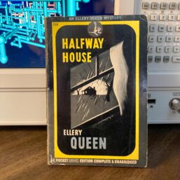 First edition thus "Halfway House" Ellery Queen mystery Vintage 1944 Pocket Book paperback